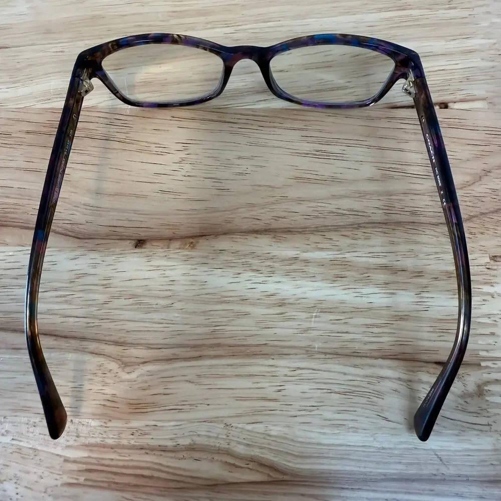 Coach HC6065Z 5288 Eyeglass Frames Confetti Purple 51-17-135 RX-Ready Glasses - Picture 10 of 11